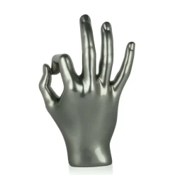 Table Top|Contemporary^Statues & Sculptures Zen Hand 27cm Anthracite Resin Indoor Sculpture
